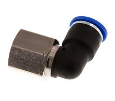 10mm x G3/8'' 90deg Winkel Steckverschraubung mit Innengewinde Messing/PA 66 NBR drehbar [2 Stück]