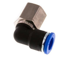 10mm x G3/8'' 90deg Winkel Steckverschraubung mit Innengewinde Messing/PA 66 NBR drehbar [2 Stück]