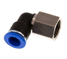 10mm x G3/8'' 90deg Winkel Steckverschraubung mit Innengewinde Messing/PA 66 NBR drehbar [2 Stück]