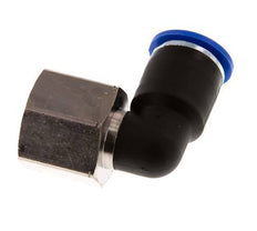 12mm x G1/2'' 90deg Elbow Push-in Fitting with Female Threads Brass/PA 66 NBR Rotatable
