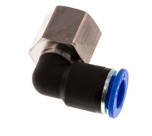 12mm x G1/2'' 90deg Winkel-Steckverschraubung mit Innengewinde Messing/PA 66 NBR drehbar