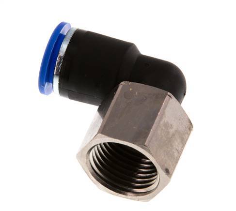 12mm x G1/2'' 90deg Winkel-Steckverschraubung mit Innengewinde Messing/PA 66 NBR drehbar