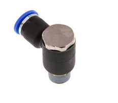 6mm x R1/8'' 90deg Winkel L-Form Steckfitting mit Außengewinde Messing/PA 66 NBR drehbar [2 Stück]