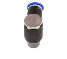 6mm x R1/8'' 90deg Winkel L-Form Steckfitting mit Außengewinde Messing/PA 66 NBR drehbar [2 Stück]