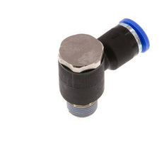 6mm x R1/8'' 90deg Winkel L-Form Steckfitting mit Außengewinde Messing/PA 66 NBR drehbar [2 Stück]