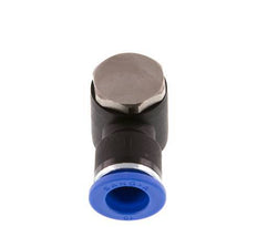 10mm x R1/4'' 90deg Winkel L-Form Steckfitting mit Außengewinde Messing/PA 66 NBR drehbar [2 Stück]