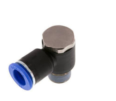 12mm x R3/8'' 90deg Winkel L-Form Steckverschraubung mit Außengewinde Messing/PA 66 NBR Drehbar
