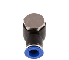 12mm x R1/2'' 90deg Winkel L-Form Steckverschraubung mit Außengewinde Messing/PA 66 NBR Drehbar