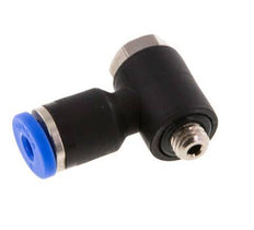 3mm x M 5 90Grad Winkel L-Form Steckverschraubung mit Außengewinde Messing/PA 66 NBR drehbar [2 Stück]
