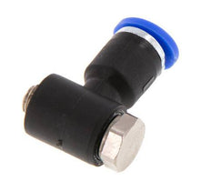 4mm x M 5 90Grad Winkel L-Form Steckverschraubung mit Außengewinde Messing/PA 66 NBR drehbar [2 Stück]