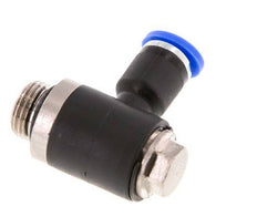 4mm x G1/8'' 90deg Winkel L-Form Steckfitting mit Außengewinde Messing/PA 66 NBR drehbar [2 Stück]