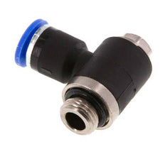 6mm x G1/8'' 90deg Winkel L-Form Steckfitting mit Außengewinde Messing/PA 66 NBR drehbar [2 Stück]