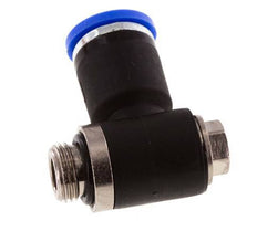8mm x G1/8'' 90deg Winkel L-Form Steckfitting mit Außengewinde Messing/PA 66 NBR drehbar [2 Stück]