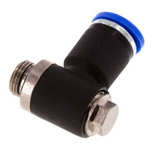 8mm x G1/8'' 90deg Winkel L-Form Steckfitting mit Außengewinde Messing/PA 66 NBR drehbar [2 Stück]