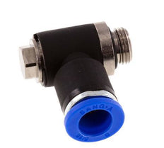 8mm x G1/8'' 90deg Winkel L-Form Steckfitting mit Außengewinde Messing/PA 66 NBR drehbar [2 Stück]