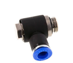 8mm x G1/4'' 90deg Winkel L-Form Steckfitting mit Außengewinde Messing/PA 66 NBR drehbar [2 Stück]