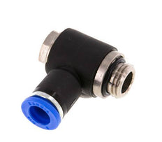 8mm x G1/4'' 90deg Winkel L-Form Steckfitting mit Außengewinde Messing/PA 66 NBR drehbar [2 Stück]