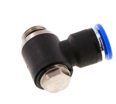 10mm x G1/4'' 90deg Winkel L-Form Steckfitting mit Außengewinde Messing/PA 66 NBR drehbar [2 Stück]