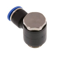 10mm x G3/8'' 90deg Winkel L-Form Steckfitting mit Außengewinde Messing/PA 66 NBR drehbar [2 Stück]