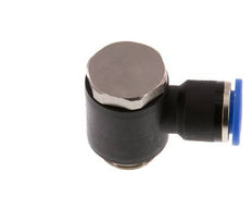 10mm x G3/8'' 90deg Winkel L-Form Steckfitting mit Außengewinde Messing/PA 66 NBR drehbar [2 Stück]