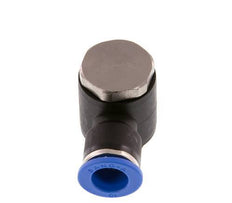10mm x G3/8'' 90deg Winkel L-Form Steckfitting mit Außengewinde Messing/PA 66 NBR drehbar [2 Stück]