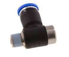 8mm x R1/8'' 90deg Winkel L-Form Steckfitting mit Außengewinde Messing/PA 66 NBR Innensechskant drehbar [2 Stück]
