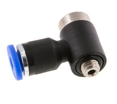 3mm x M 5 90Grad Winkel L-Form Steckverschraubung mit Außengewinde Messing/PA 66 NBR Innensechskant drehbar [2 Stück]