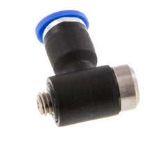 3mm x M 5 90Grad Winkel L-Form Steckverschraubung mit Außengewinde Messing/PA 66 NBR Innensechskant drehbar [2 Stück]