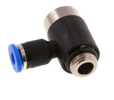 4mm x G1/8'' 90deg Winkel L-Form Steckfitting mit Außengewinde Messing/PA 66 NBR Innensechskant drehbar [2 Stück]