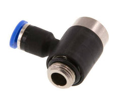 4mm x G1/8'' 90deg Winkel L-Form Steckfitting mit Außengewinde Messing/PA 66 NBR Innensechskant drehbar [2 Stück]