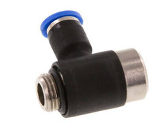 4mm x G1/8'' 90deg Winkel L-Form Steckfitting mit Außengewinde Messing/PA 66 NBR Innensechskant drehbar [2 Stück]