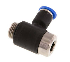 4mm x G1/8'' 90deg Winkel L-Form Steckfitting mit Außengewinde Messing/PA 66 NBR Innensechskant drehbar [2 Stück]