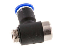 6mm x G1/8'' 90deg Winkel L-Form Einsteckverschraubung mit Außengewinde Messing/PA 66 NBR Innensechskant drehbar [2 Stück]