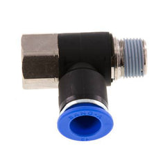 12mm x R3/8'' Winkel-Steckverschraubung mit Außen-Innengewinde Messing/PA 66 NBR drehbar