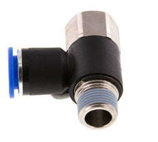 12mm x R3/8'' Winkel-Steckverschraubung mit Außen-Innengewinde Messing/PA 66 NBR drehbar