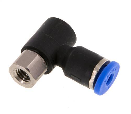 3mm x M 5 Winkel-Steckverschraubung mit Außen-Innengewinde Messing/PA 66 NBR [2 Stück]