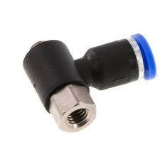 4mm x M 5 Winkel-Steckverschraubung mit Außen-Innengewinde Messing/PA 66 NBR [2 Stück]