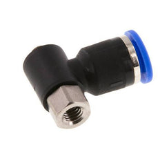 6mm x M 5 Winkel-Steckverschraubung mit Außen-Innengewinde Messing/PA 66 NBR [2 Stück]