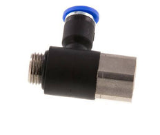 4mm x G1/8'' Winkel-Steckverschraubung mit Außen-Innengewinde Messing/PA 66 NBR [2 Stück]