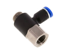 4mm x G1/8'' Winkel-Steckverschraubung mit Außen-Innengewinde Messing/PA 66 NBR [2 Stück]