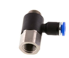 4mm x G1/8'' Winkel-Steckverschraubung mit Außen-Innengewinde Messing/PA 66 NBR [2 Stück]