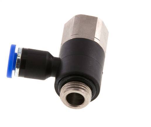 4mm x G1/8'' Winkel-Steckverschraubung mit Außen-Innengewinde Messing/PA 66 NBR [2 Stück]