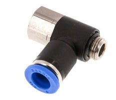 8mm x G1/8'' Winkel-Steckverschraubung mit Außen-Innengewinde Messing/PA 66 NBR [2 Stück]