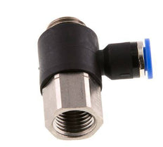 6mm x G1/4'' Winkel-Steckverschraubung mit Außen-Innengewinde Messing/PA 66 NBR [2 Stück]