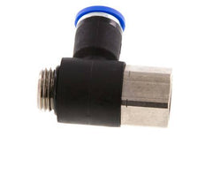 8mm x G1/4'' Winkel-Steckverschraubung mit Außen-Innengewinde Messing/PA 66 NBR [2 Stück]