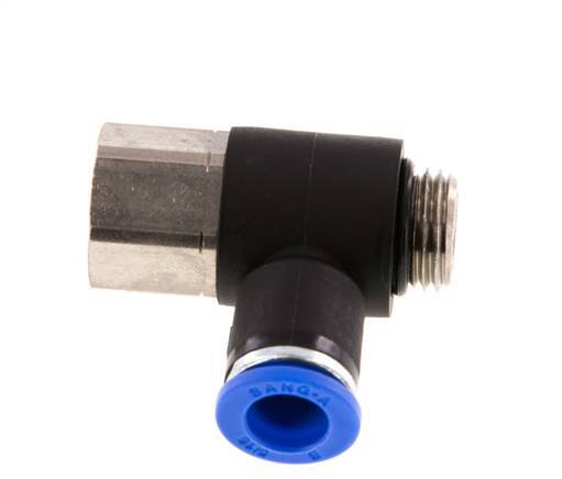 8mm x G1/4'' Winkel-Steckverschraubung mit Außen-Innengewinde Messing/PA 66 NBR [2 Stück]