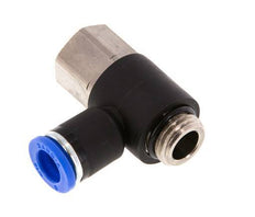 8mm x G1/4'' Winkel-Steckverschraubung mit Außen-Innengewinde Messing/PA 66 NBR [2 Stück]