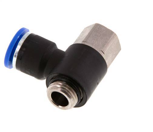 10mm x G1/4'' Winkel-Steckverschraubung mit Außen-Innengewinde Messing/PA 66 NBR [2 Stück]