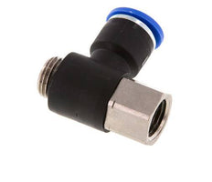 10mm x G1/4'' Winkel-Steckverschraubung mit Außen-Innengewinde Messing/PA 66 NBR [2 Stück]