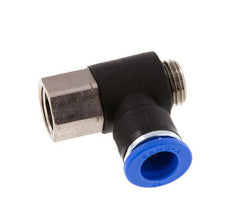 10mm x G1/4'' Winkel-Steckverschraubung mit Außen-Innengewinde Messing/PA 66 NBR [2 Stück]
